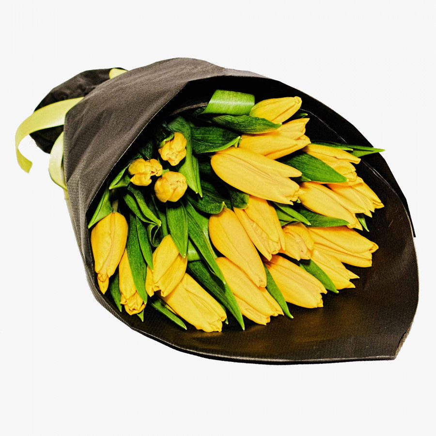 Букет из 17 желтых тюльпанов - фото 2