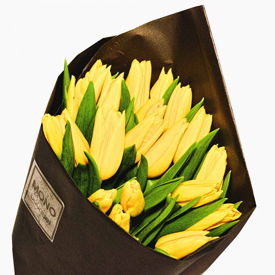 Букет из 17 желтых тюльпанов - фото 3